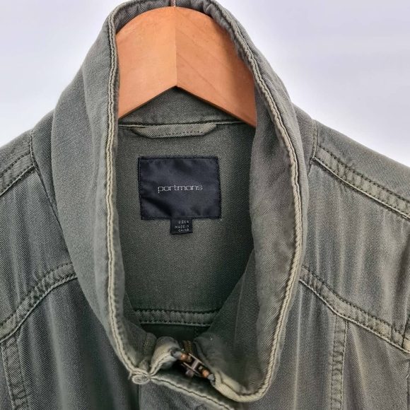 Portman's military style zip up jacket, army green - Picture 7 of 9